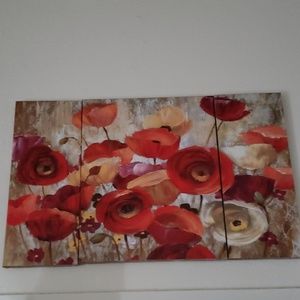 3 piece canvas wall decor